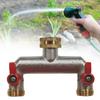 3/4 Inch 2 Way Hose Splitter Zinc Alloy Garden Hose Splitter Rustproof Hose Connector Splitter For Outdoor Gardening Lawn Care