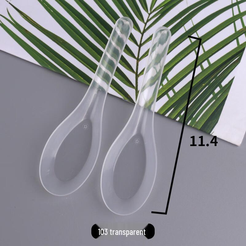 Handon Individually Wrapped Disposable Plastic Spoons