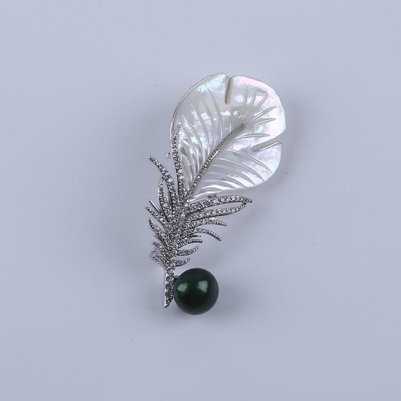 Luxury Atmospheric Freshwater Pearl Brooch Corsage Simple Pin Sweater Women's Coat Accessories Fashion Jewelry Brooches