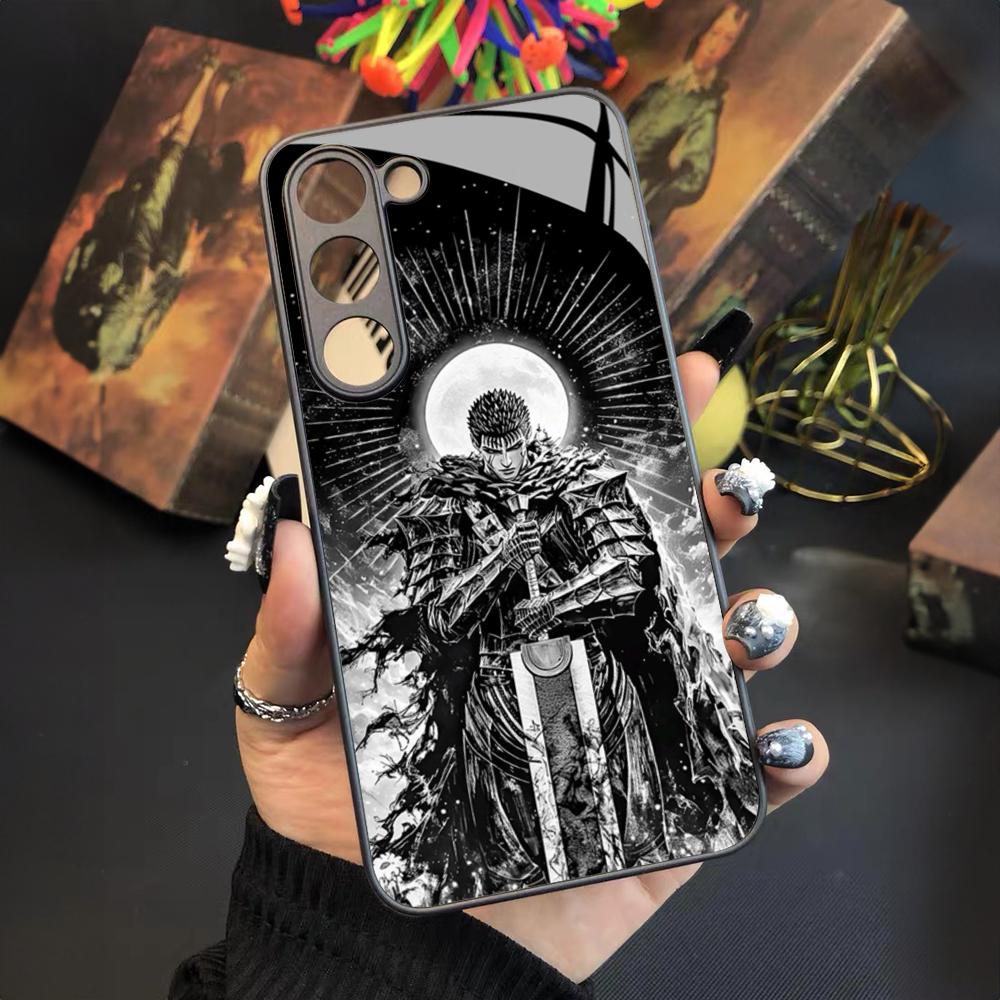Berserk Comics Cool Phone Case For Samsung Galaxy S25 S24 S23 S22 S20 S21 Note20 Ultra Plus Fe Colored Silver Cover