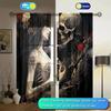 Couple Skeleton Art Printed Curtain Home Decor Window Treatment Bedroom Kitchen Living Room Made Of Polyester With Rod Pocket Washable Ready
