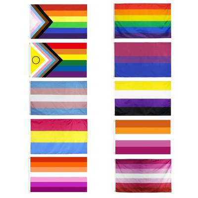 Lesbisk Gay Bisexual Transgender Stolthetsflagg og Bannere Lite Regnbueflagg Stort
