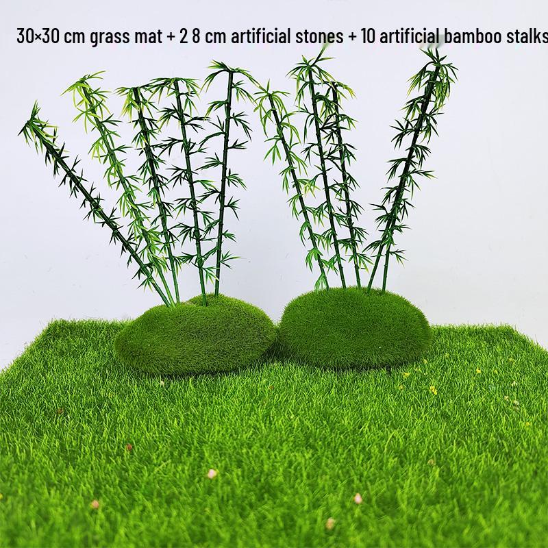 Moss Green Artificial Foam Pebble Decoration for Micro Landscape and Flower Arrangements