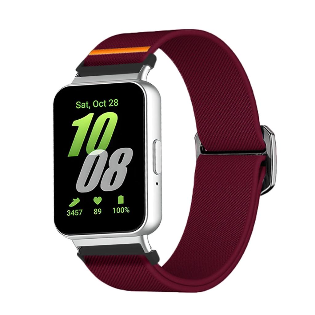 Nylon Loop Strap for Samsung Galaxy Fit 3 Adjustable Elastic Bracelet Watchband for iWatch Samsung Galaxy Fit3 Band Accessories