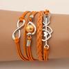SUMENG Brand Leather Bracelets For Women Wrap Infinity Love Heart Pearl Friendship Antique  Charm Bracelet Pulseira 2024