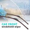 Car Wiper Mute Car Front Windshield Wiper Soft Double Rubber Strip Windshield Windscreen Wipers Accessory