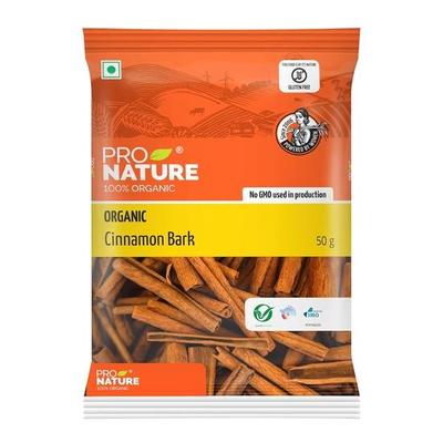Pro Nature Organic 100 % Bio-Cassia/Zimtrinde, 50 Gramm (Verpackung kann variieren)