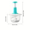 Manual Food Chopper Vegetable Chopper Hand Press Household Garlic Press Multifunctional Meat Grinder for Fruits Veggies Salad