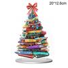 Novelty Book Christmas Tree Home Festival Inspirational Table Decoration High Quality Acrylic Gift Suitable For Parent Friend
