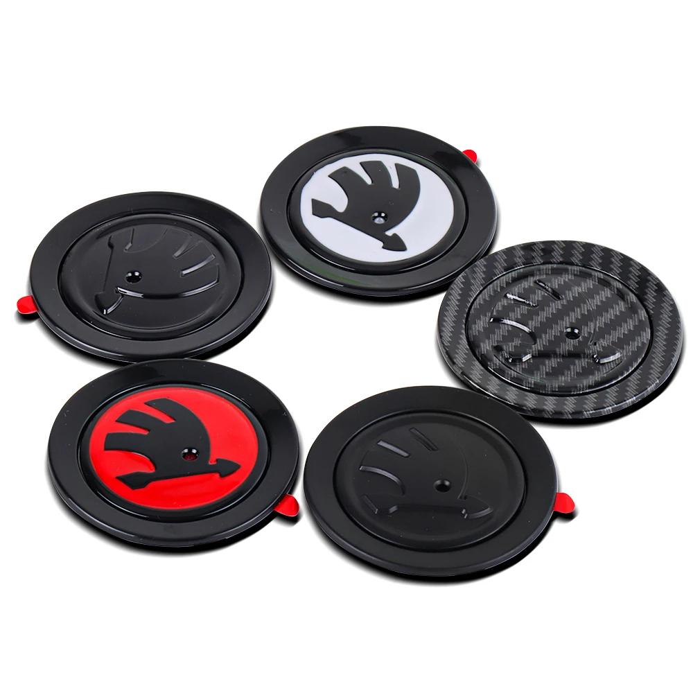 2025 Horká ABS Dekorace Odznak na volant auta Příslušenství Pro Skoda Superb Octavia Rapid Kodiaq Kamiq Karoq Fabia VRS