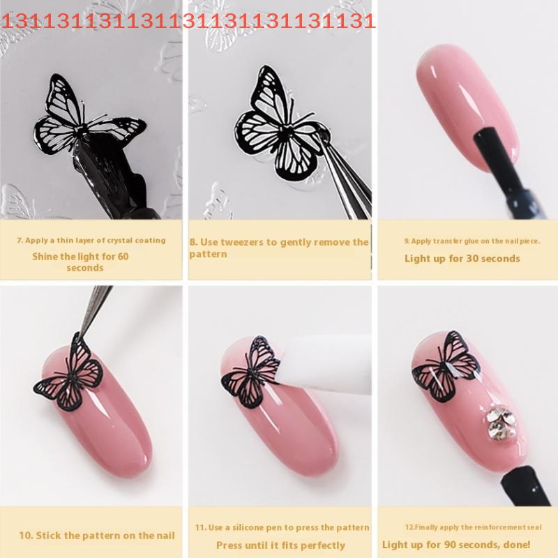 For Nail Decoration Stamp French Lace Silicone Nail Art Mold DIY Beauty Simple Line Reusable Handmade Tool