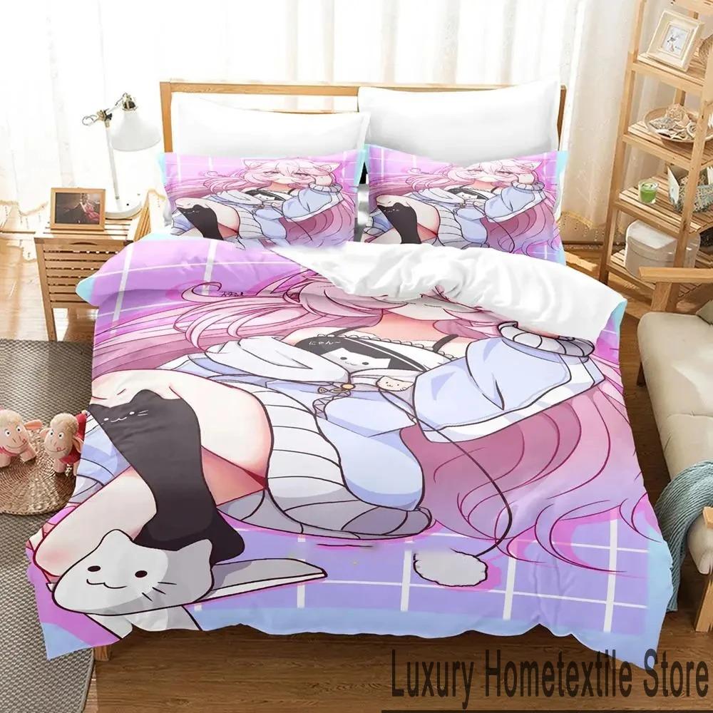 Anime Nun Bedding Set Boys Girls Twin Queen Size Duvet Cover Pillowcase Bed Kids Adult Fashion Home Textileextile