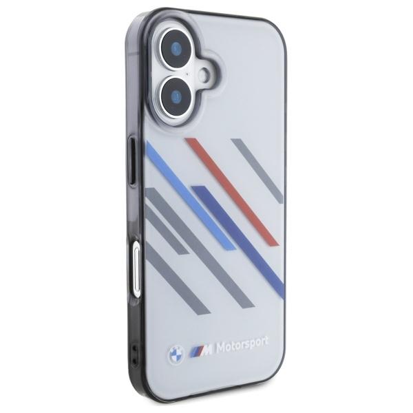 BMW Bmhcp16S23Htrag Iphone 16 6.1       Szary/Grey Hardcase Motorsport Iml Random Stripes