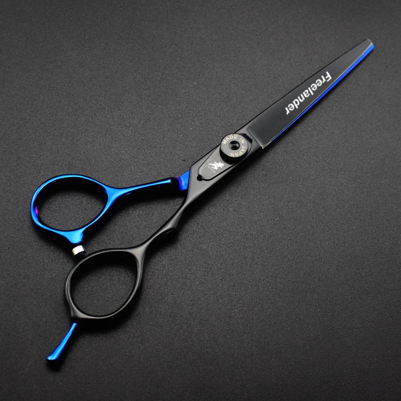 New 6.0" God Walker Hairdressing Scissors - Black/Blue, Barber, Straight, Bangs & Thinning Options.