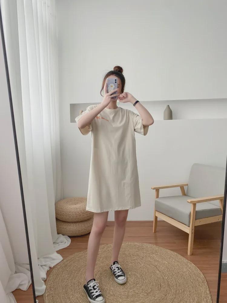 Fashionable Nursing T-Shirts for Moms - Dual-Use for Pregnancy & Breastfeeding, Medium/Long Length, Ideal for Spring & Summer