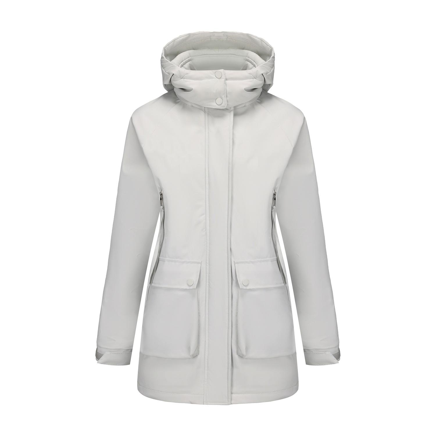 

Съемная шляпа-пирожок Преодоление плюшевая куртка Штурмовик куртка Водонепроницаемая женская осенне-зимняя хлопковая куртка XXXL