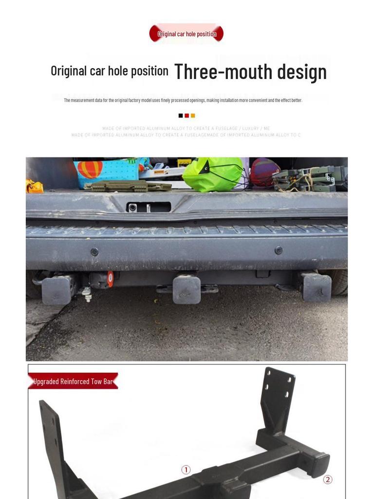 Compatible Mercedes-Benz Sprinter, V-Class, B-Class RV Tow Hook and Rear Trailer Hitch Adapter