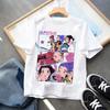 Kpop Dämonenjäger Kinderkleidung Kurzarm T-Shirt Süßes Kpop Dämonenjäger T-Shirt Harajuku T-Shirt für Mädchen