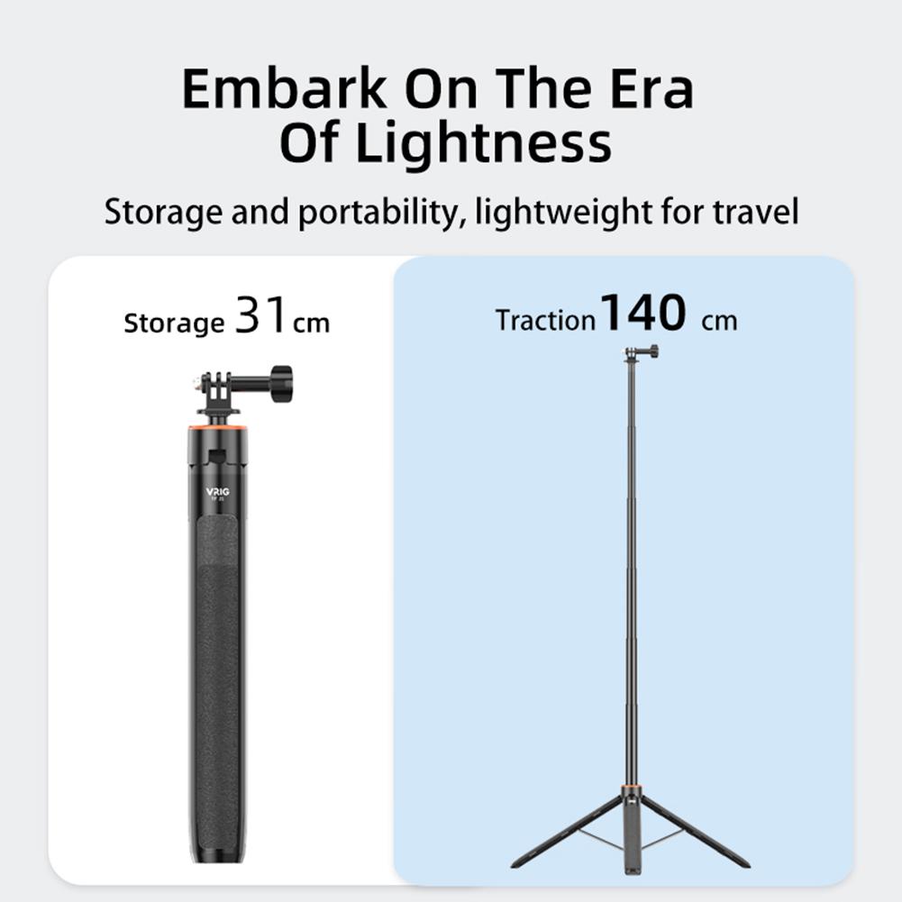 Extension Rod Pole Bar Telescopic Extended Selfie Stick Tripod Extension Rod Adjustable for DJI Osmo Pocket 3 Accessories