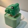 Frog Croaking Fidget Toy with Light & Sound Rechargeable Keyboard Fidget Toy Portable Anxiety Relief Fidget Keychain Sensory Decompression Gadget