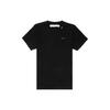 Off-White Unfinished Loose Round Neck Short Sleeve Black Men's OMAA038E191850031091