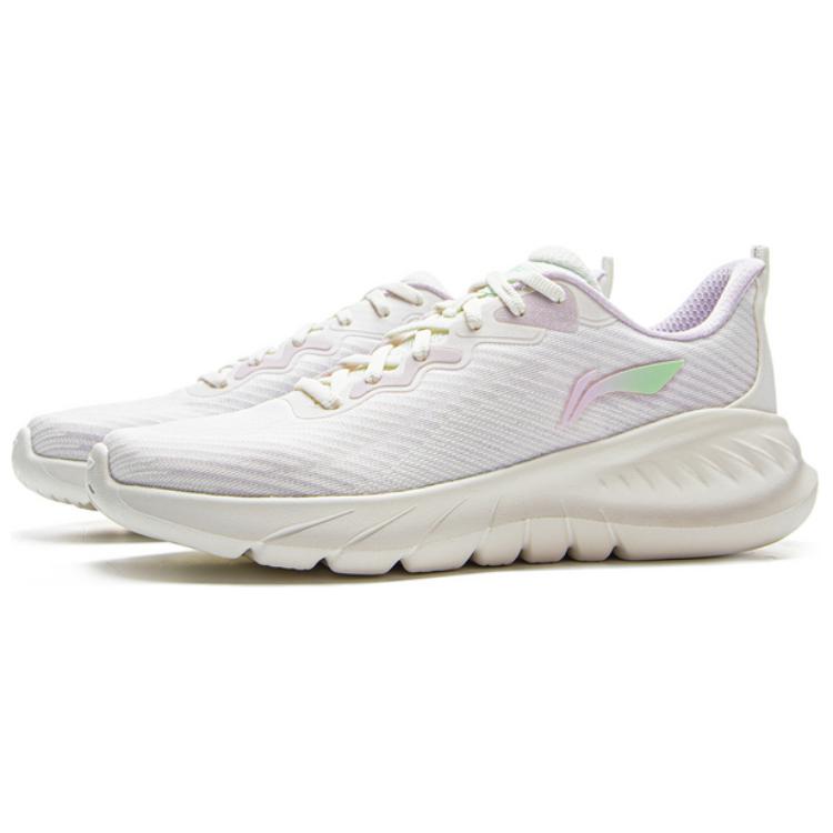 New LiNing EasyFit Fle Anti-Slip Wear-Resistant Low-Top Sprint Running Shoes Women's White ARSV020-2