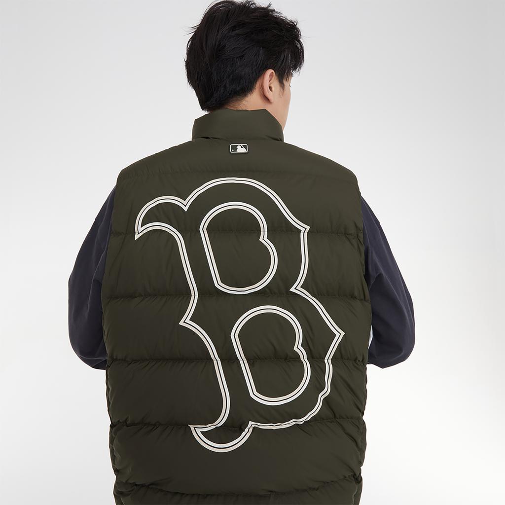 New MLB Boston Red Sox Down Vest Unisex Olive 3ADVB0336-43KAD
