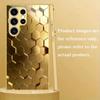 Honeycomb shaped pattern gold plated glass phone case suitable for Samsung Galaxy S26 S25 S24 S22 S21 S20FE/Ultra/Plus anti drop