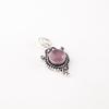 Natural Purple Cat's Eye Gemstone 925 Stamped Silver Jewelry Handcrafted Pendant PP-39-50