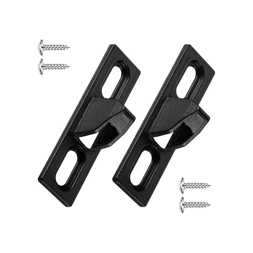 Secure Frictions Sliding Door Lock Keepers Sturdy Zinc Alloy Materials Construction 2Pcs Set Easy Installion Designs