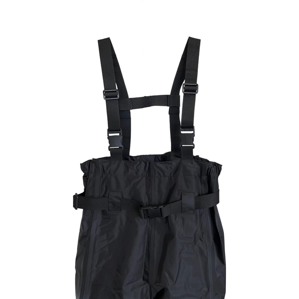 Glory Fish UWE-008 Waist High Waders II with Felt Sole, Black, Size M