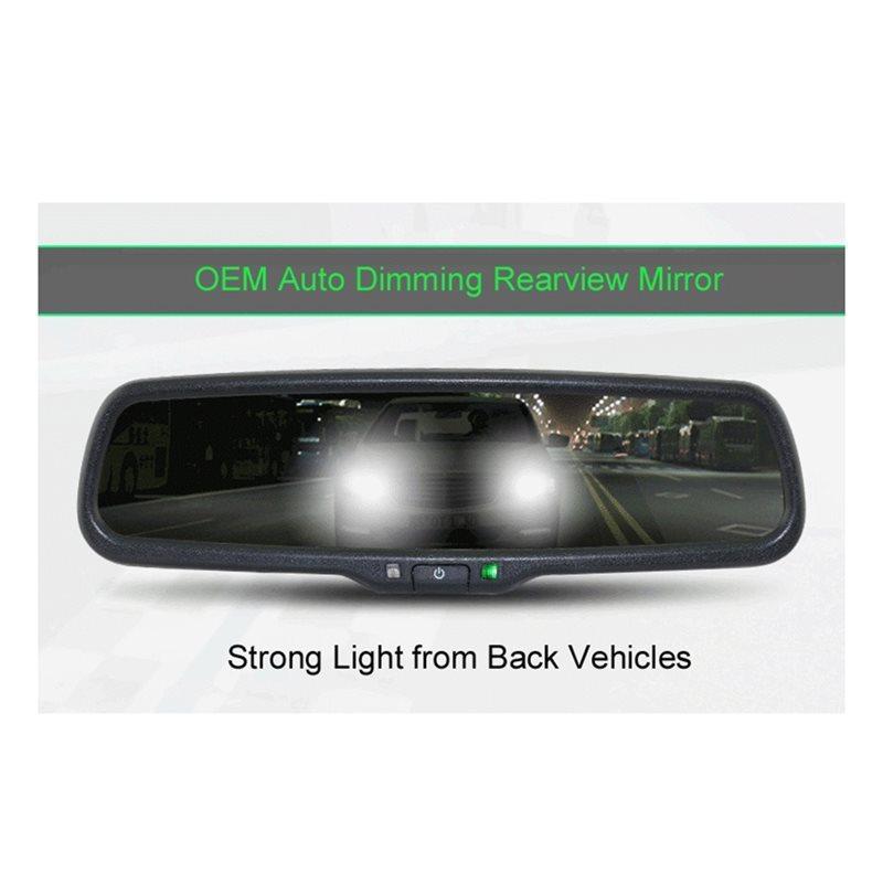 For Kia Ford Toyota Compatible 4.3' Color TFT LCD Car Rear View Mirror Auto Dimming Anti-Glare Inner Rear View