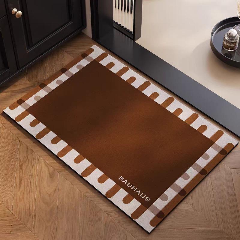 Tappetino assorbente in terra di diatomee per bagno, tappetino per porta del WC, tappetino per pavimento del WC, tappeto per WC