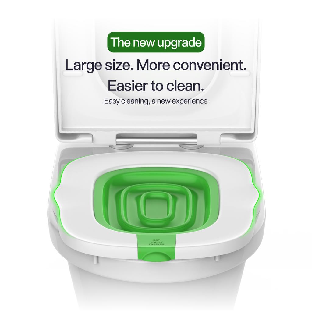2025 Sada pro výcvik koček na toaletu Opakovaně použitelná podložka na stelivo pro štěňata a kočky Kočičí toaletní trenažér Toaleta Čištění mazlíčků Nástroj pro výcvik koček