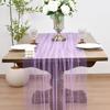 New 75x300CM Pearl Table Runner Tulle Bohemian Party Tablecloth Table Cloth Dessert Table Decor