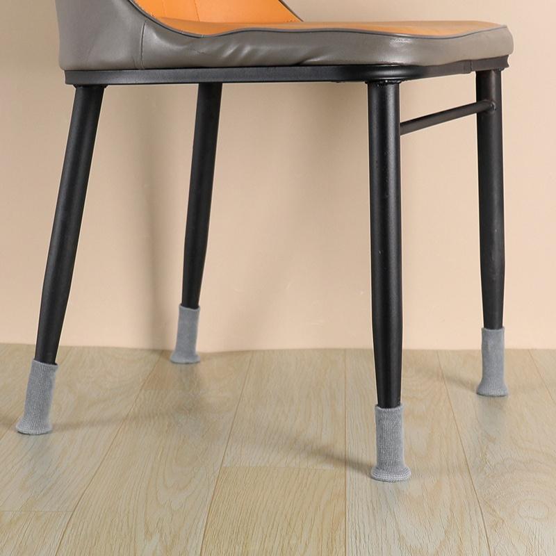 4 pezzi/set Calzini Silenziosi in Maglia per Gambe di Mobili Calze Elastiche per Piedi Protezioni per Pavimenti con Pastiglie Antiscivolo Copri Piedi Spessi per Sedie