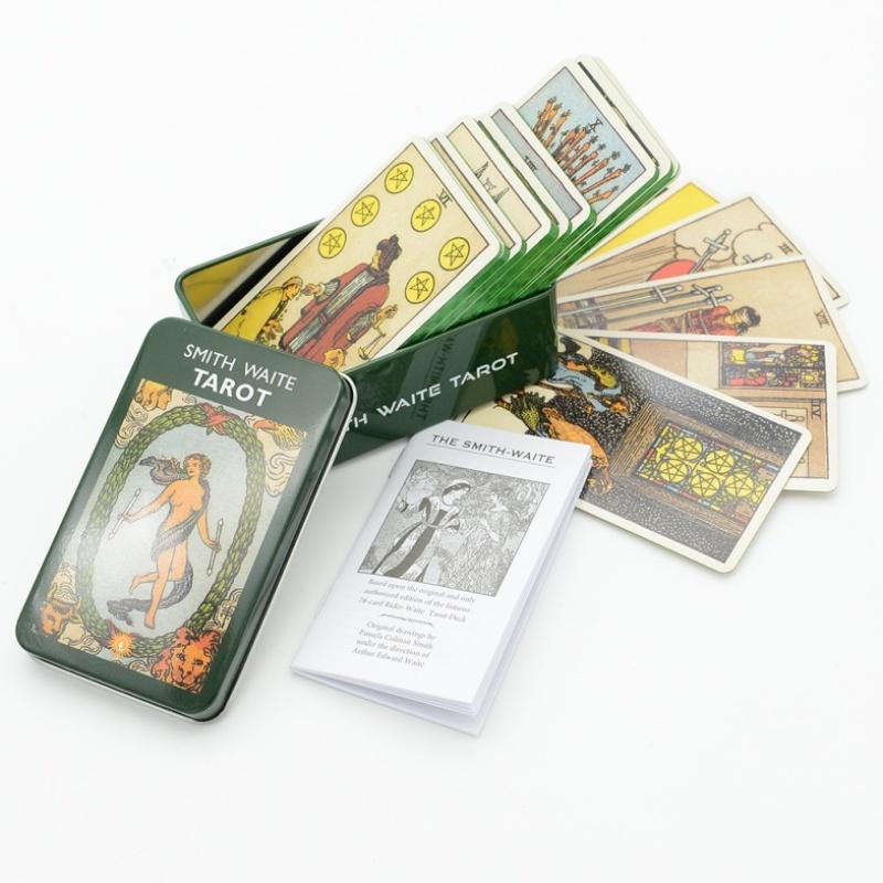 78Pcs Longest Dream Tarot Card Set Divination Tool With Detailed Guidebook Colorful Frame Fortune Telling Cards