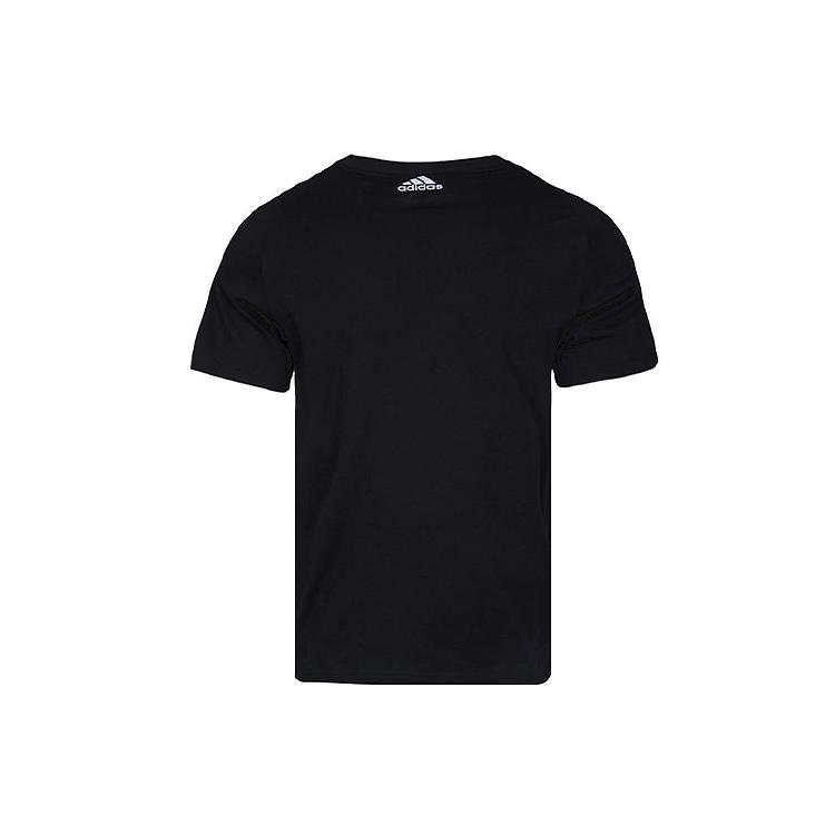 Adidas T Shirts Men's Black Crew Neck Moderate Straight Fit CD4864