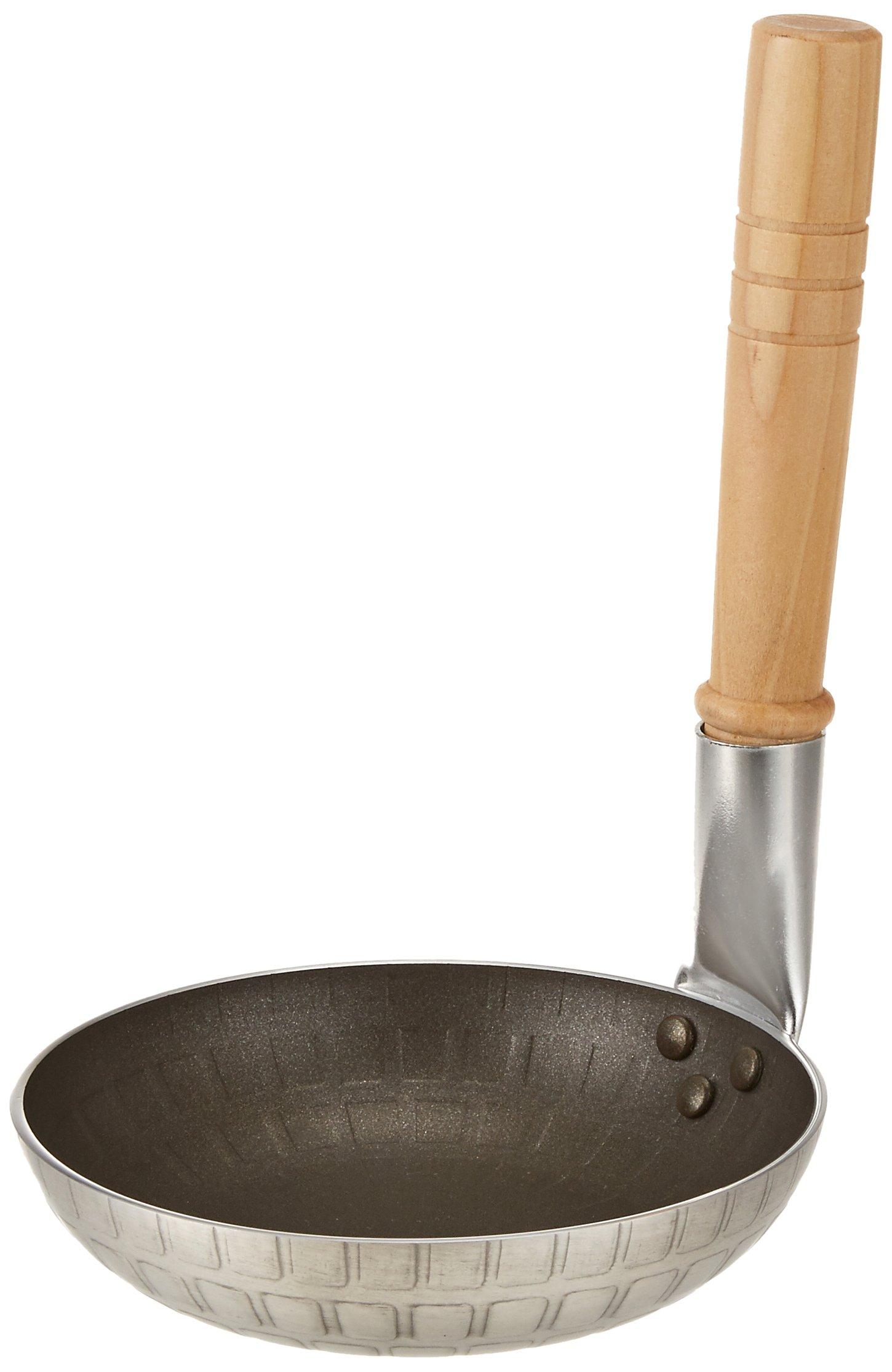 

Endo Shoji Commercial Oyako Nabe Mini Standing Handle Aluminum Body with Natural Wood AOY30 Select, Handle,