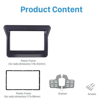 2 Din Car Stereo Panel Frame Dash Trim Kit for Nissan N400 Opel Movano Renault Master III