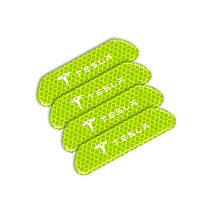 4PCS/set Car Reflective Strips Warning 3D Stickers Car Styling For Tesla Model 3 S X Y 2022 Style Roadster Invader Coil Mod WYE K80