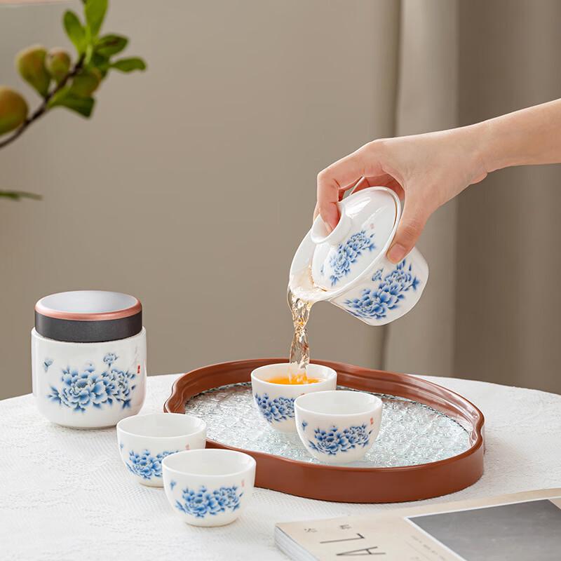 Mutton-Fat Jade Kung Fu Tea Set