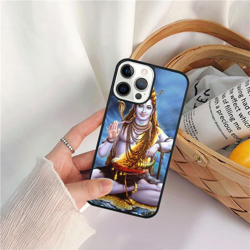 Lord Shiva Hindu God Buddha India Phone Case For iPhone 17 Air 16 15 14 11 12 13 Pro  MAX Plus Coque Cover Shell