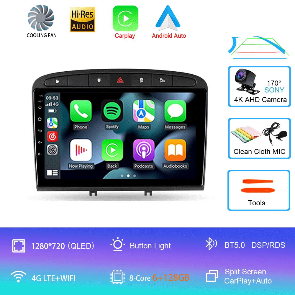 Android 14 Car Radio For Peugeot 408 2012 - 2020 Peugeot 308 T7 2007 - 2015 Multimedia Video Player Stereo Navigation GPS