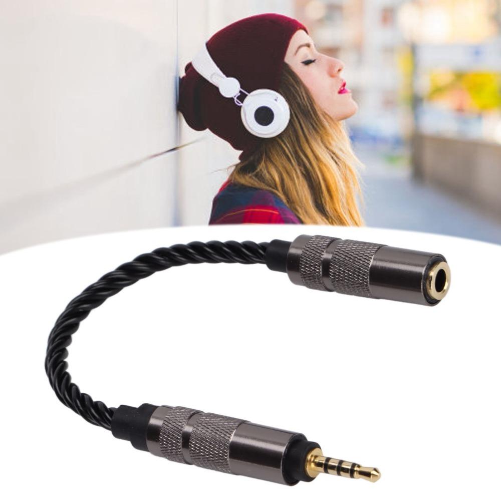 High Stereo Audio Headphone Adapter Cord Lossless Sound 4 Strands of Stranding Cable Home
