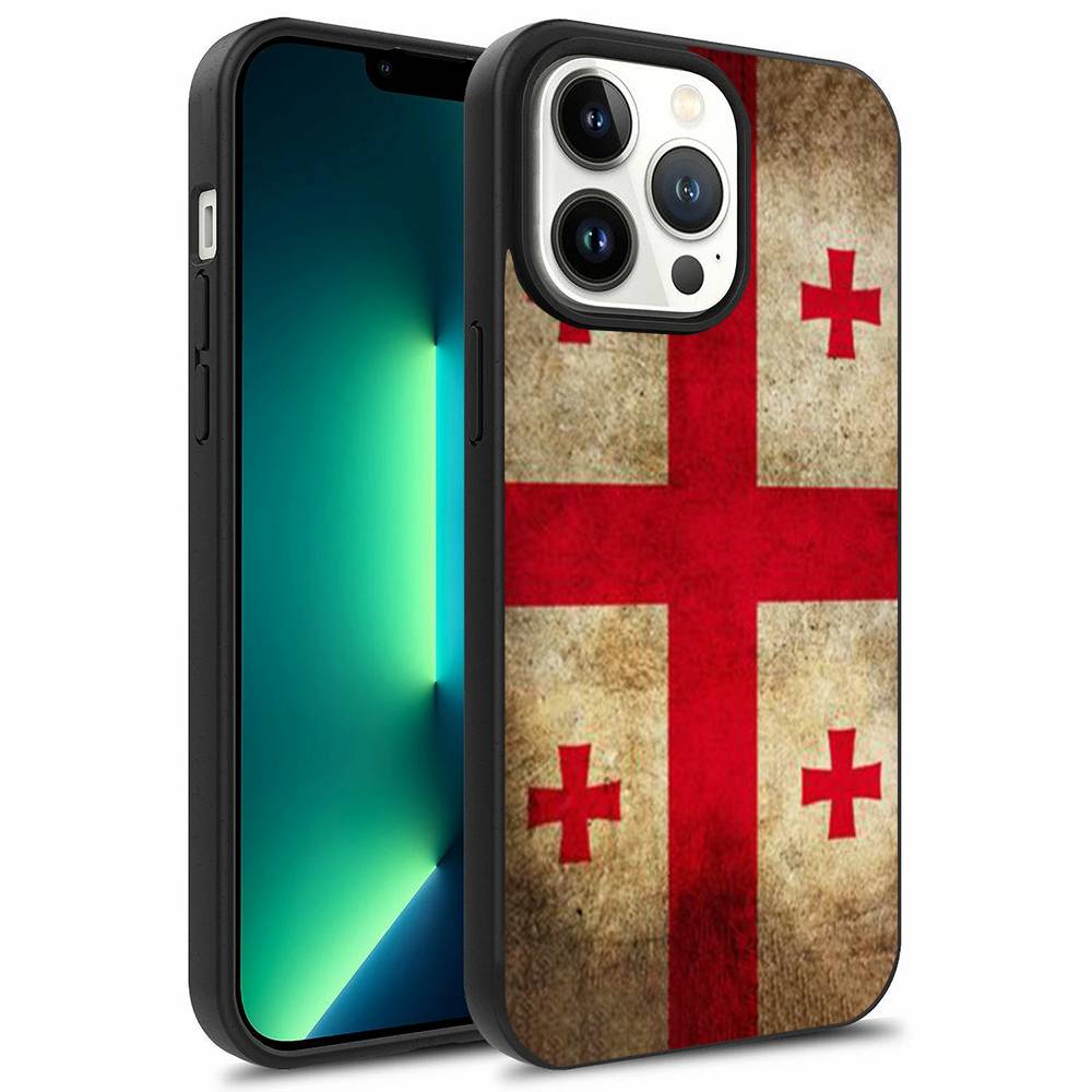 Georgia Flag Phone Case For iPhone 16,15,14,13,12,11,Pro,Max,Plus,Mini,Magsafe,Magnetic Wireless Charging Case