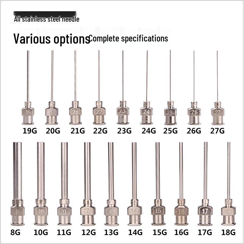 1-Inch Stainless Steel Dispensing Needle Tip, 25MM 304, for Epoxy Glue Coating Dispensers