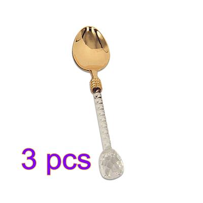 Crystal Coffee Spoon Dessert Scoop Vintage Style Scoops Decoration Gift Tableware Restaurant Kitchen Accessories