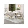 Luxueux et lumineux fauteuil pivotant simple, fauteuil pivotant de salon avec quatre pieds en métal, couleurs beige et or