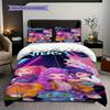 Vibrant Fantasy Trio Three-piece set(1 * duvet cover + 2 * pillowcase, without core)Soft and comfortable Duvet cover and pillowcase